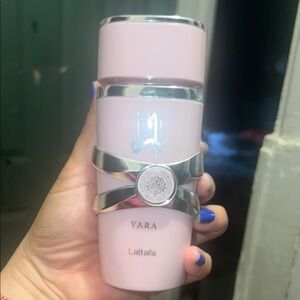 Pink Iridescent Cosmetic Container